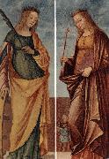 CARPACCIO, Vittore St Catherine of Alexandria and St Veneranda dfg oil painting